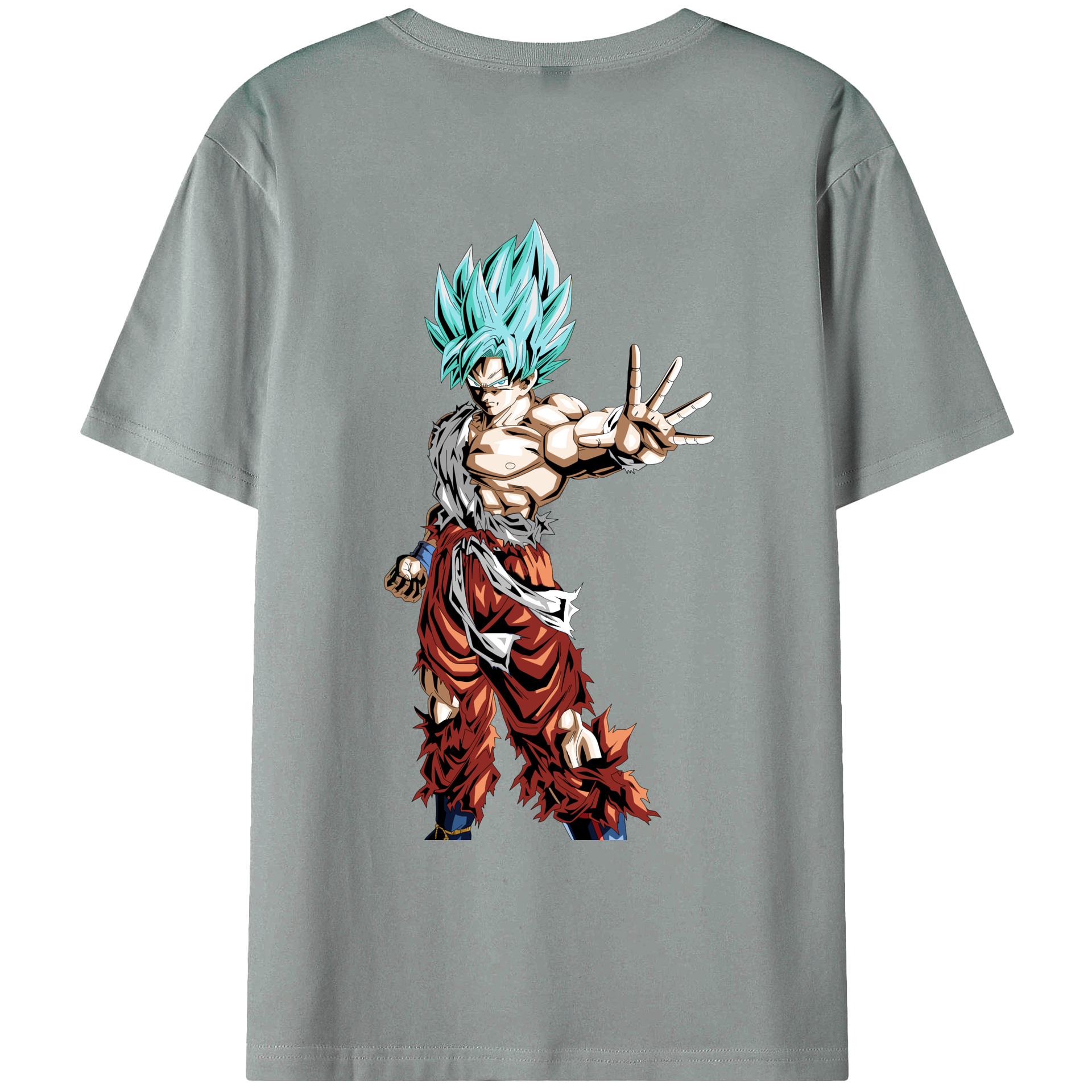 （画像用） ドラゴンボール 孫悟空（そん ごくう）Son Goku カカロット DRAGON BALL Kakarotto 綿100％ メンズ半袖Tシャツ（バックプリント） 通気性